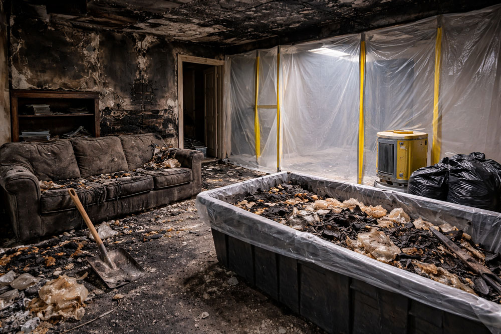 Fire Damage Cleanup Starts With Proper Disposal – What to Remove and Why